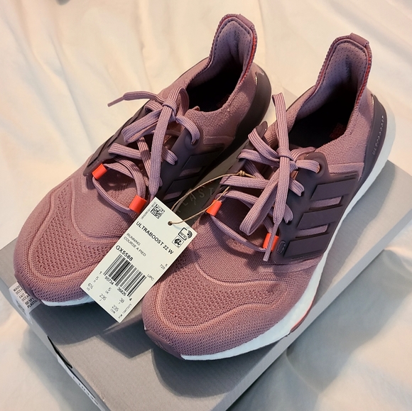 Adidas ULTRABOOST 22 SHOES Magic Mauve /Legacy Purple/Turbo Size 6.5 NWT - Picture 8 of 8